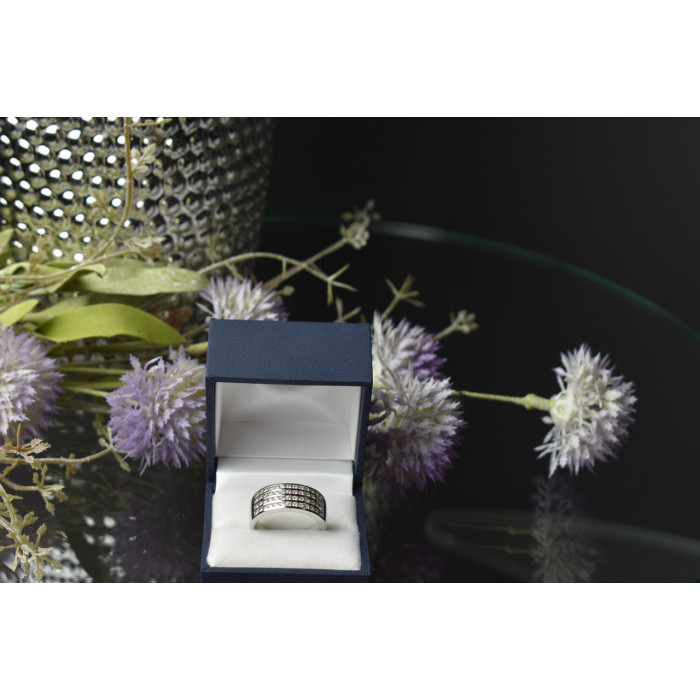 Sky Jewelry Серебряное кольцо 925 пробы с фианитами