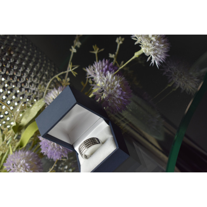 Sky Jewelry Серебряное кольцо 925 пробы с фианитами