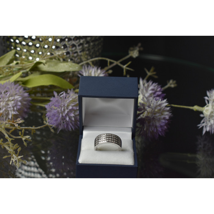 Sky Jewelry Серебряное кольцо 925 пробы с фианитами