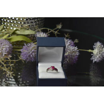 Sky Jewelry Серебряное кольцо 925 пробы с Розовым Топазом