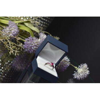 Sky Jewelry Серебряное кольцо 925 пробы с Розовым Топазом