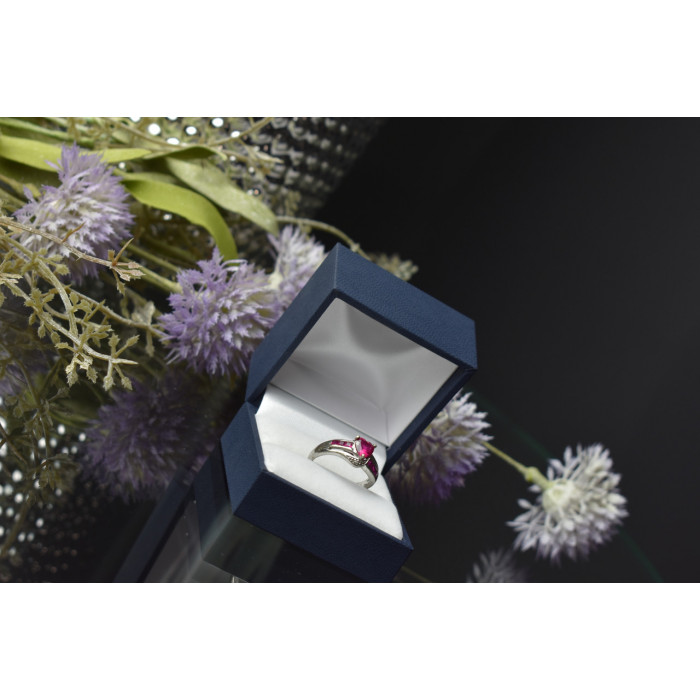 Sky Jewelry Серебряное кольцо 925 пробы с Розовым Топазом