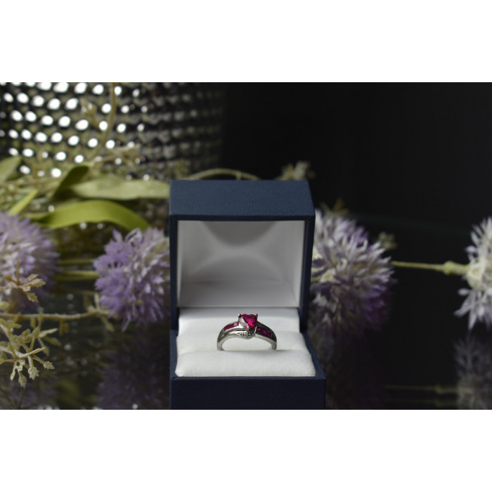 Sky Jewelry Серебряное кольцо 925 пробы с Розовым Топазом