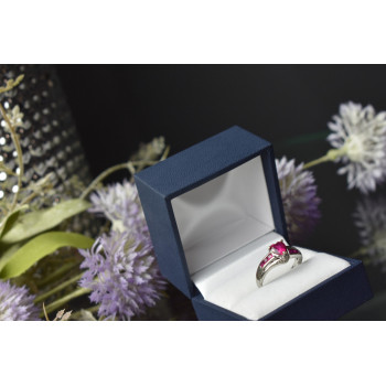 Sky Jewelry Серебряное кольцо 925 пробы с Розовым Топазом