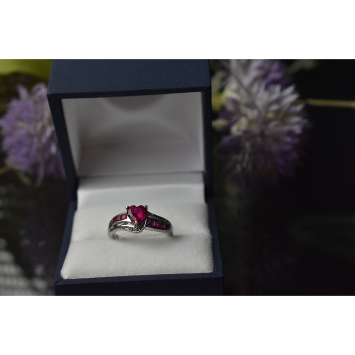 Sky Jewelry Серебряное кольцо 925 пробы с Розовым Топазом