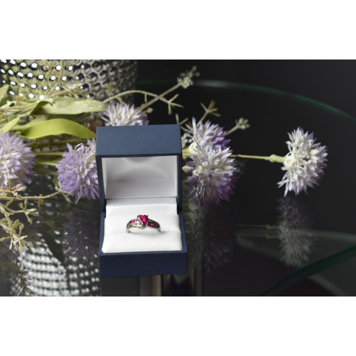 Sky Jewelry Серебряное кольцо 925 пробы с Розовым Топазом