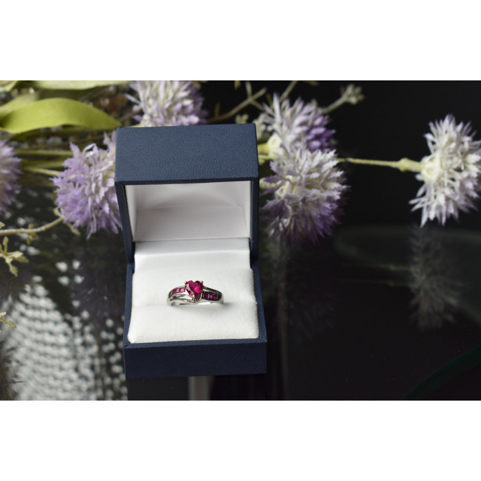 Sky Jewelry Серебряное кольцо 925 пробы с Розовым Топазом