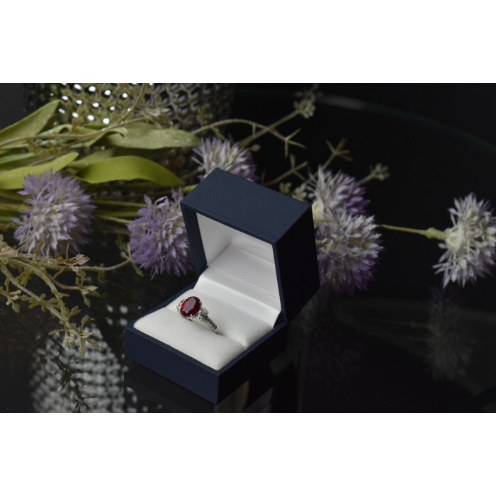 Sky Jewelry Серебряное кольцо 925 пробы с Розовым Топазом и фианитами