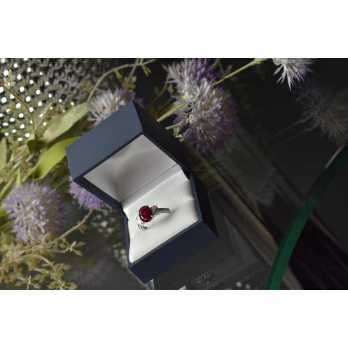 Sky Jewelry Серебряное кольцо 925 пробы с Розовым Топазом и фианитами