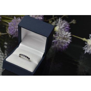 Sky Jewelry Серебряное кольцо с камнями Иолит