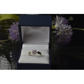 Sky Jewelry Серебряное кольцо 925 пробы с Аметистом