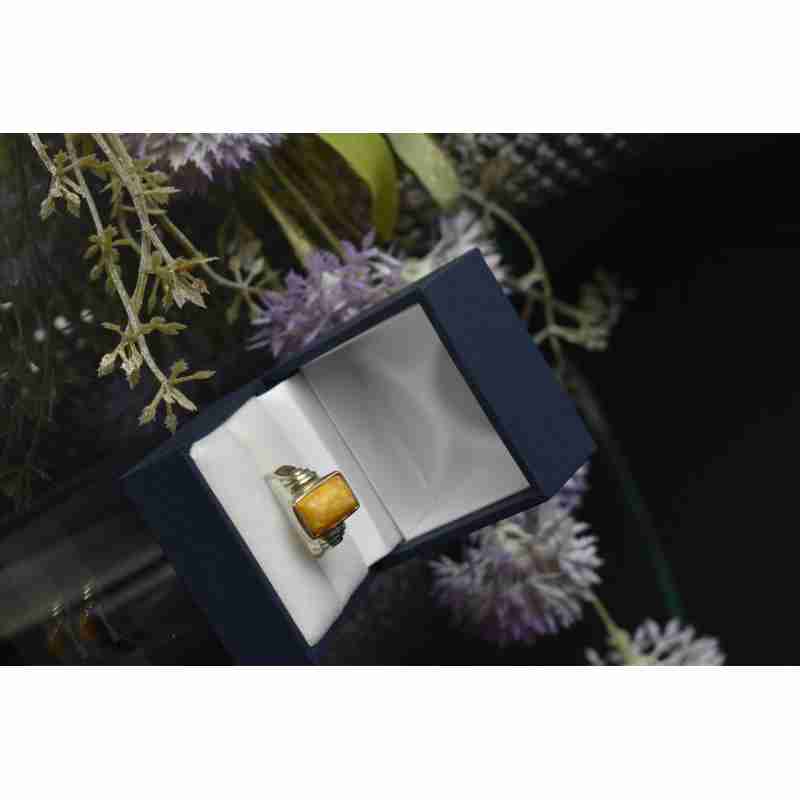 Sky Jewelry Серебряное кольцо 925 пробы с камнем Яшма