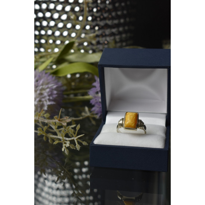 Sky Jewelry Серебряное кольцо 925 пробы с камнем Яшма