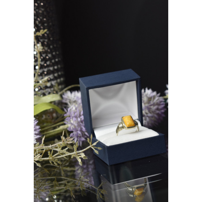 Sky Jewelry Серебряное кольцо 925 пробы с камнем Яшма