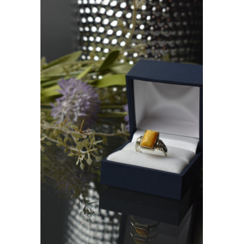 Sky Jewelry Серебряное кольцо 925 пробы с камнем Яшма