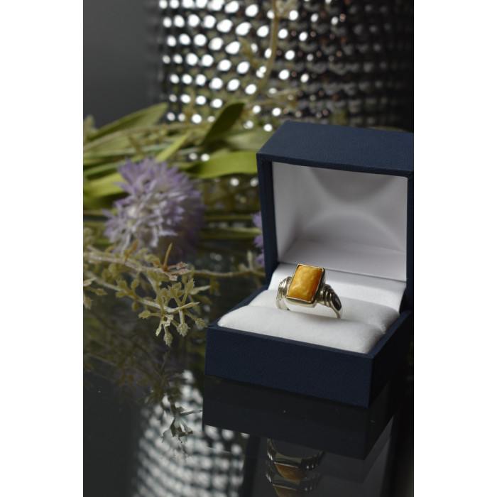 Sky Jewelry Серебряное кольцо 925 пробы с камнем Яшма