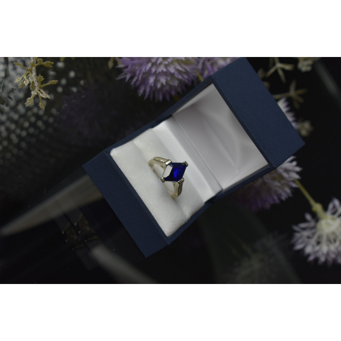 Sky Jewelry Серебряное кольцо 925 пробы с Синим Турмалином