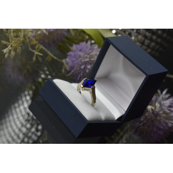 Sky Jewelry Серебряное кольцо 925 пробы с Синим Турмалином