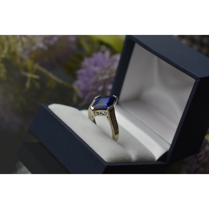 Sky Jewelry Серебряное кольцо 925 пробы с Синим Турмалином