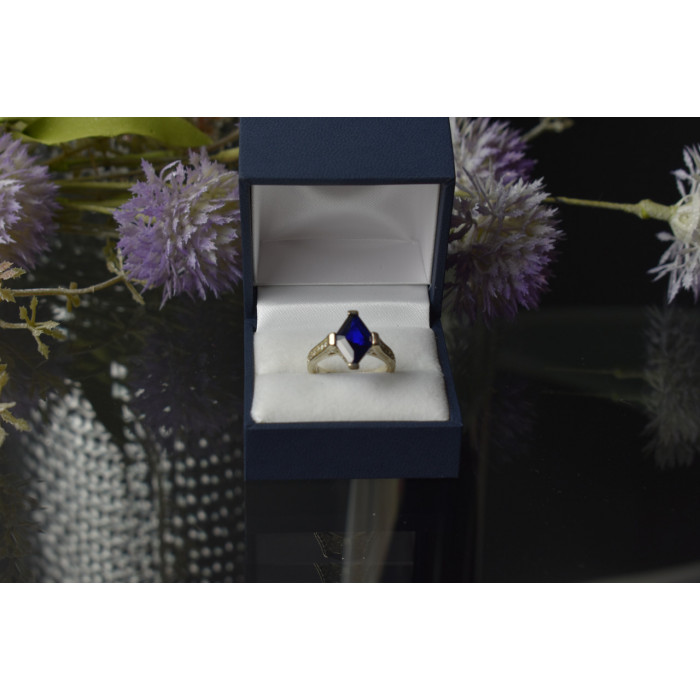 Sky Jewelry Серебряное кольцо 925 пробы с Синим Турмалином