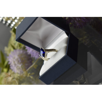 Sky Jewelry Серебряное кольцо 925 пробы с Синим Турмалином