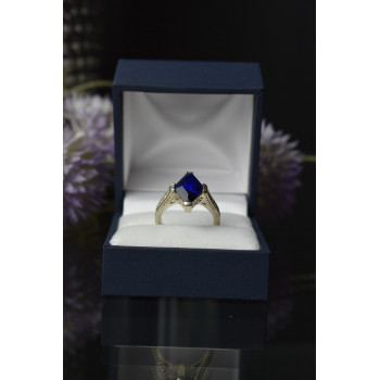 Sky Jewelry Серебряное кольцо 925 пробы с Синим Турмалином