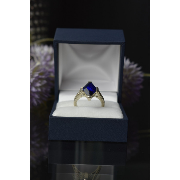 Sky Jewelry Серебряное кольцо 925 пробы с Синим Турмалином