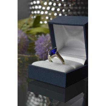 Sky Jewelry Серебряное кольцо 925 пробы с Синим Турмалином