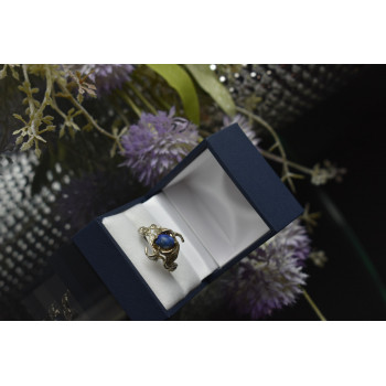 Sky Jewelry Винтажное серебряное кольцо с камнем Содалит