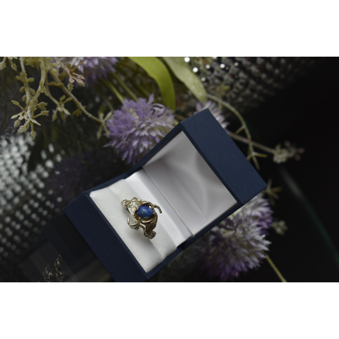 Sky Jewelry Винтажное серебряное кольцо с камнем Содалит