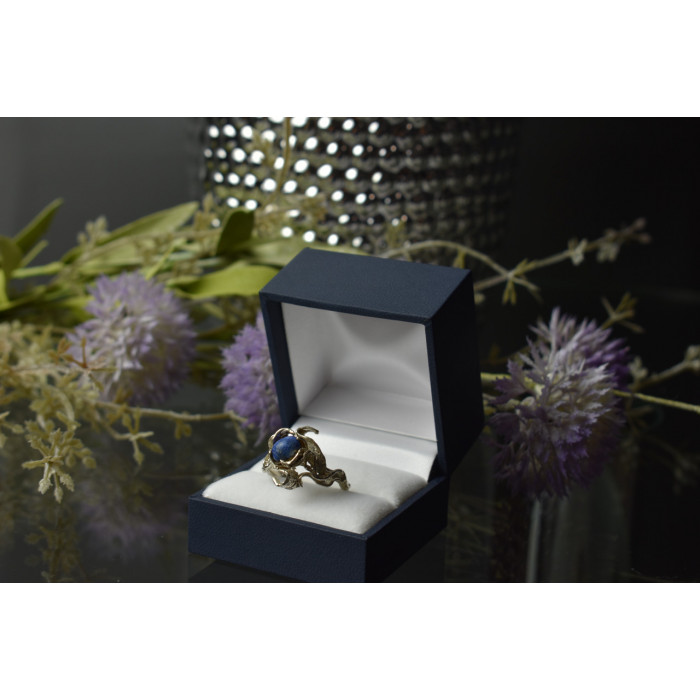 Sky Jewelry Винтажное серебряное кольцо с камнем Содалит