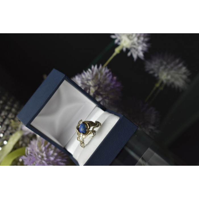 Sky Jewelry Винтажное серебряное кольцо с камнем Содалит