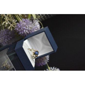 Sky Jewelry Винтажное серебряное кольцо с камнем Содалит