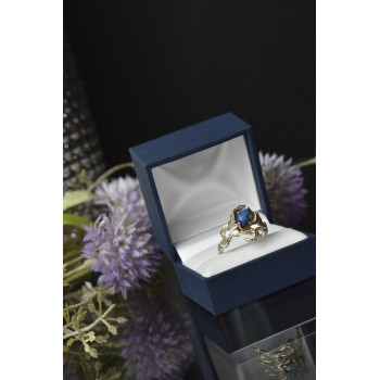 Sky Jewelry Винтажное серебряное кольцо с камнем Содалит