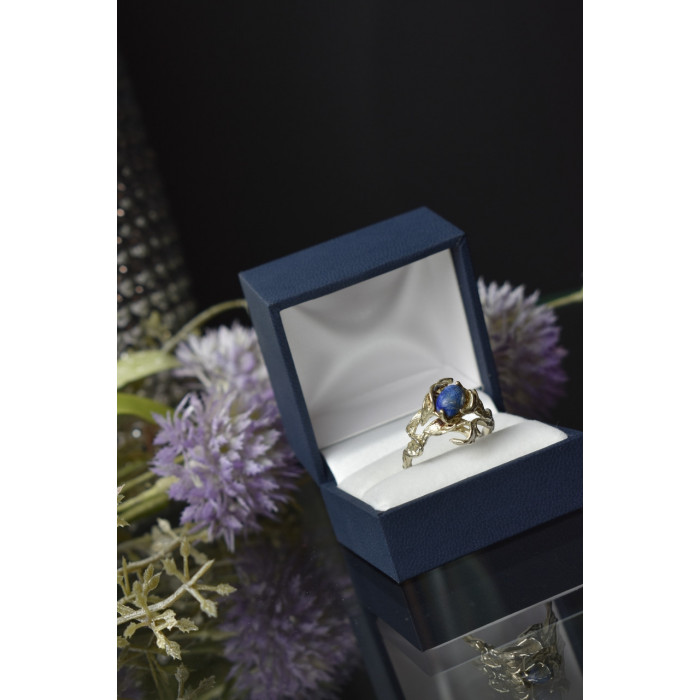 Sky Jewelry Винтажное серебряное кольцо с камнем Содалит