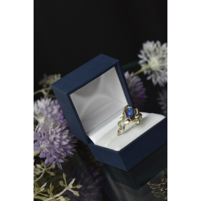 Sky Jewelry Винтажное серебряное кольцо с камнем Содалит