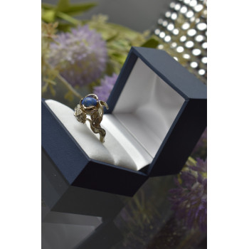 Sky Jewelry Винтажное серебряное кольцо с камнем Содалит