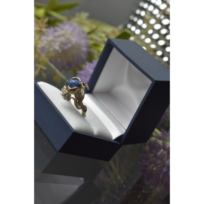 Sky Jewelry Винтажное серебряное кольцо с камнем Содалит