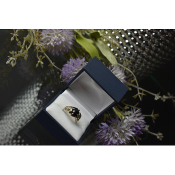 Sky Jewelry Серебряное кольцо с камнем Звездчатый Сапфир