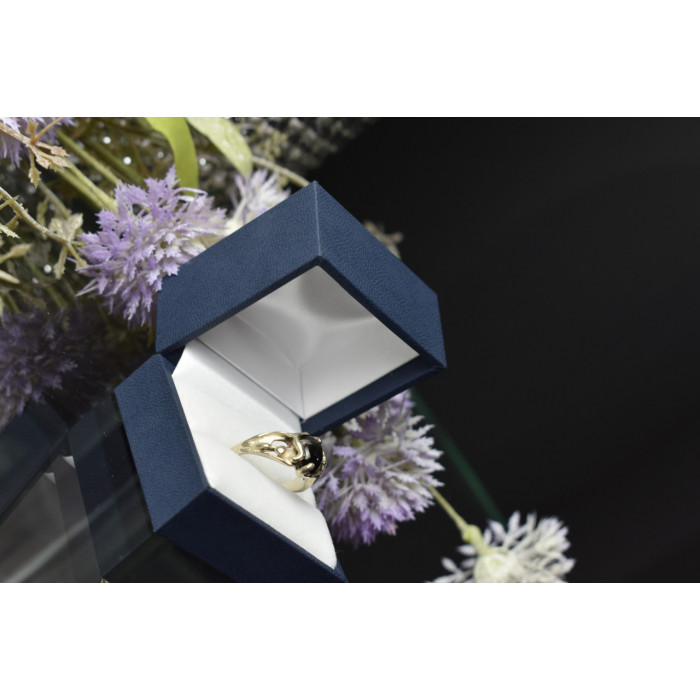 Sky Jewelry Серебряное кольцо с камнем Звездчатый Сапфир