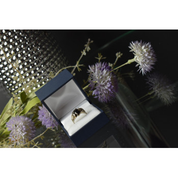 Sky Jewelry Серебряное кольцо с камнем Звездчатый Сапфир