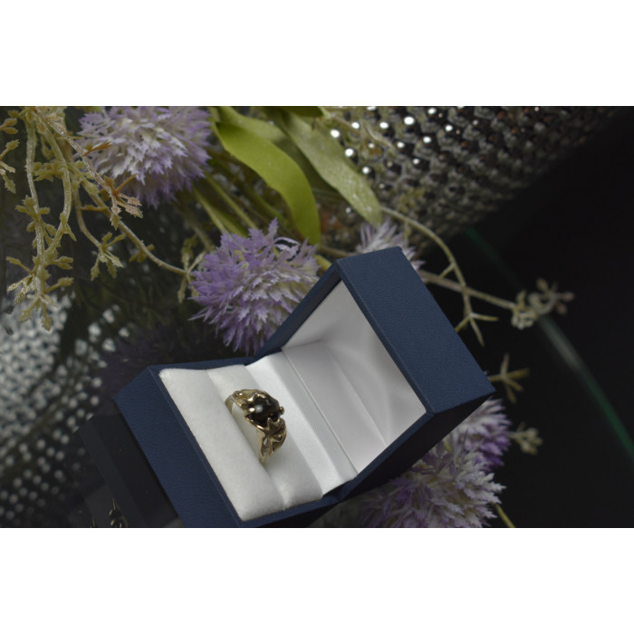 Sky Jewelry Серебряное кольцо с камнем Звездчатый Сапфир