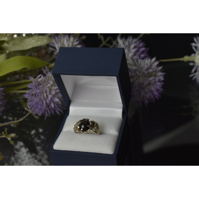 Sky Jewelry Серебряное кольцо с камнем Звездчатый Сапфир