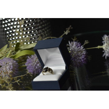 Sky Jewelry Серебряное кольцо с камнем Звездчатый Сапфир