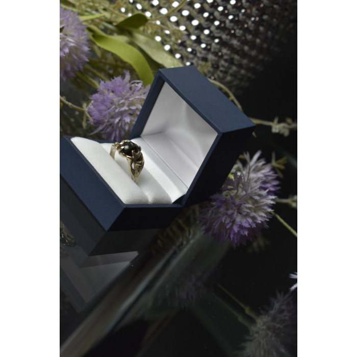 Sky Jewelry Серебряное кольцо с камнем Звездчатый Сапфир