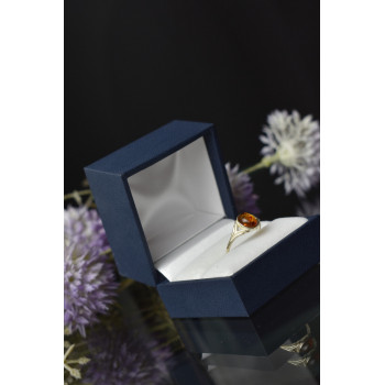 Sky Jewelry Серебряное кольцо с Янтарем