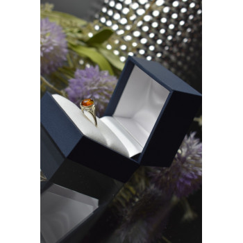 Sky Jewelry Серебряное кольцо с Янтарем