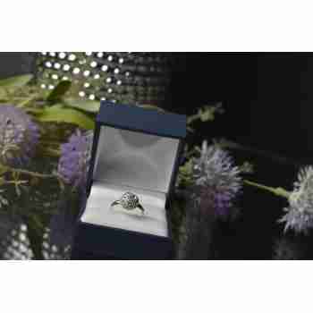 Sky Jewelry Серебряное кольцо с фианитами