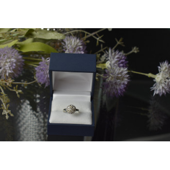 Sky Jewelry Серебряное кольцо с фианитами