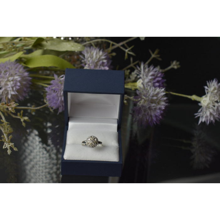 Sky Jewelry Серебряное кольцо с фианитами